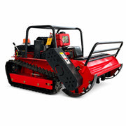 GreenShine GST-1000 diesel hybrid tracked flail mower on white background
