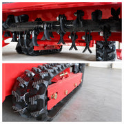 GreenShine GST-800 flail deck and crawler track structure detail