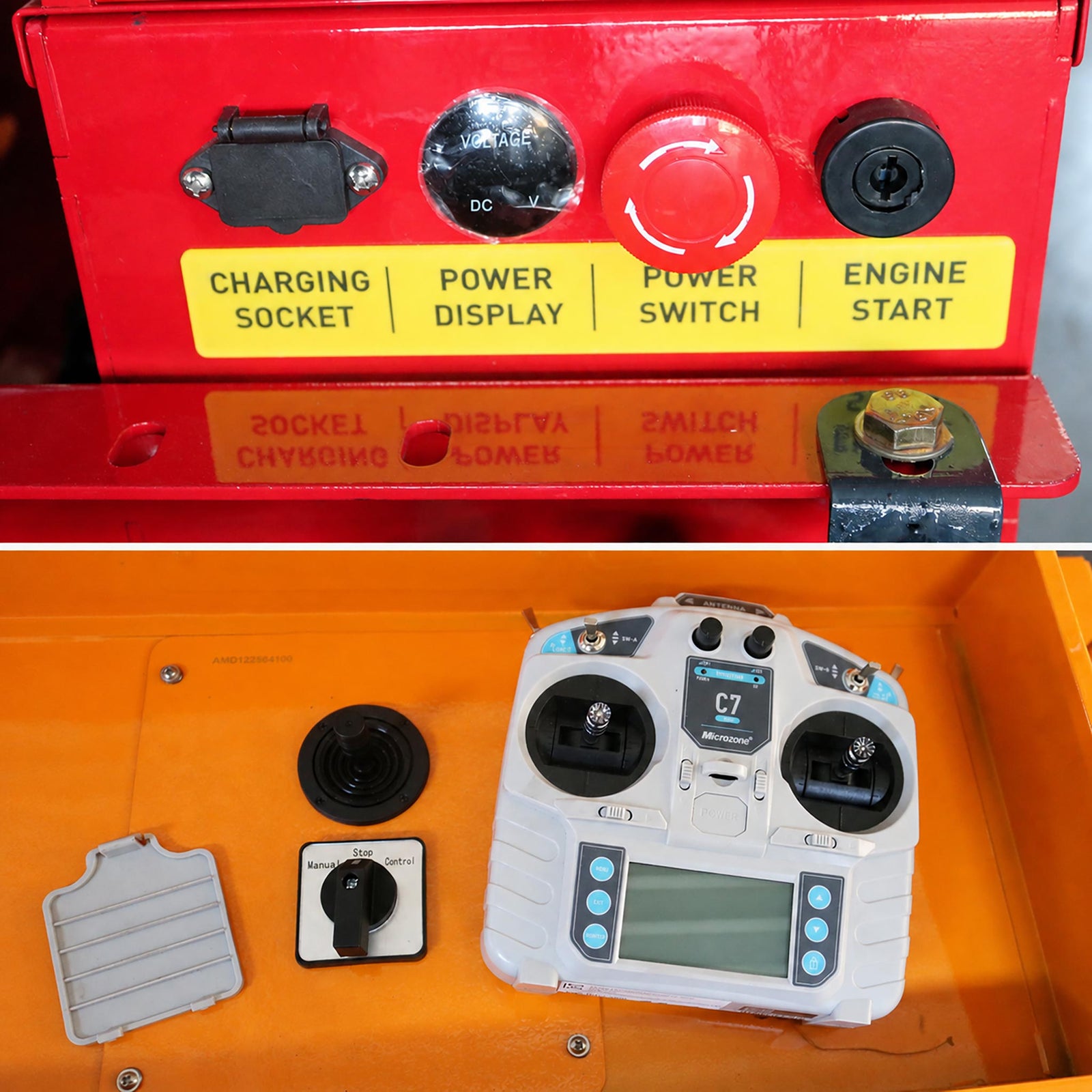 GreenShine GST-800 control panel and remote controller detail
