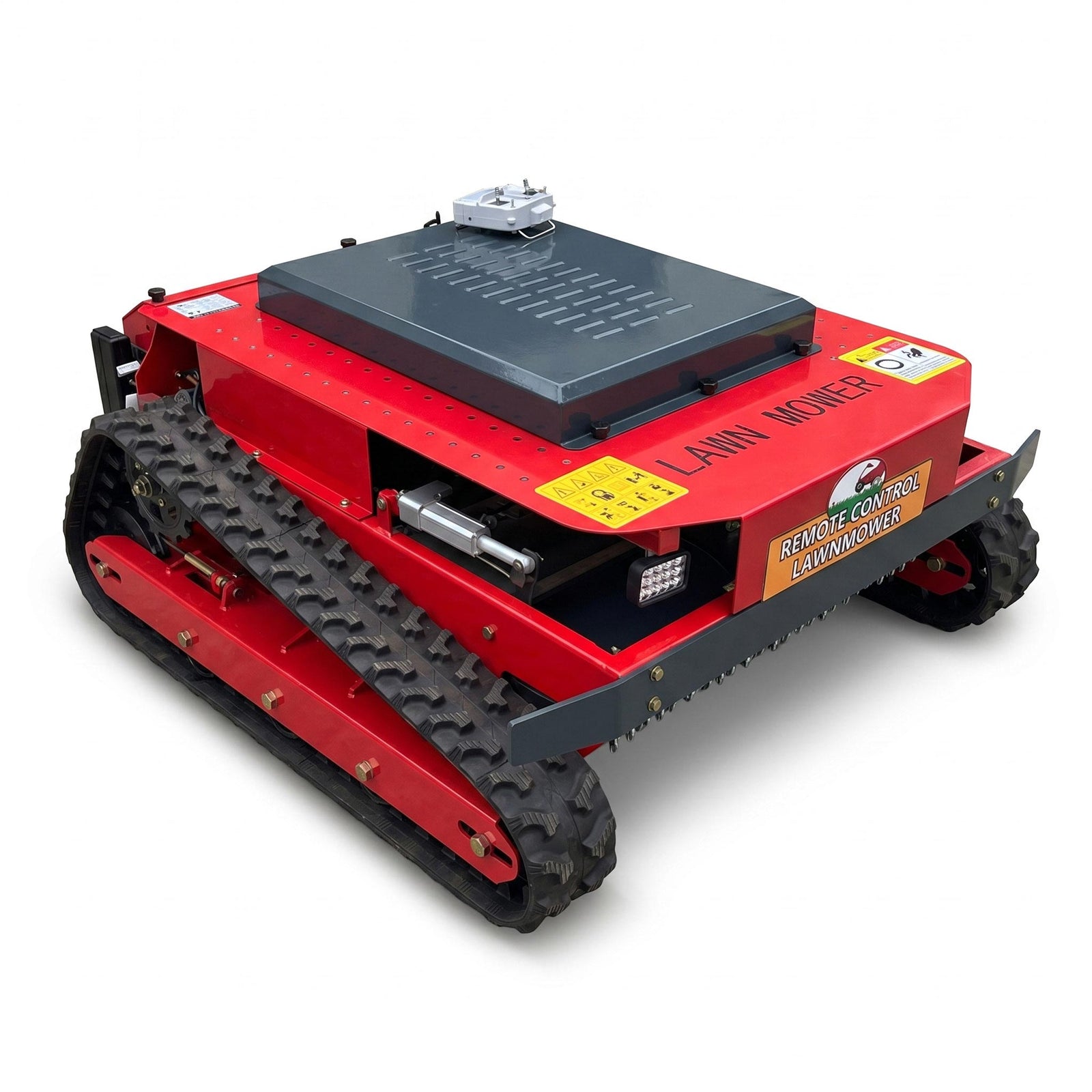 GreenShine GST-900 hybrid remote-controlled tracked mower on white background